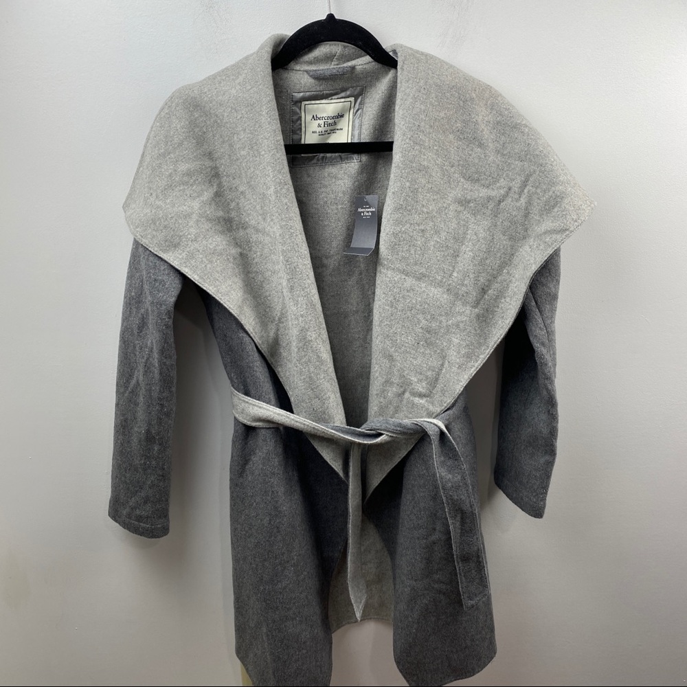 abercrombie shawl front tie jacket